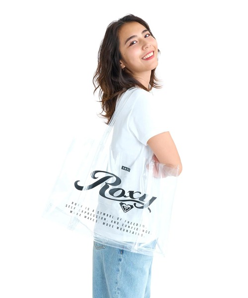 ROXY(ロキシー)の「ROXY ウィメンズ SUNSAND TOTE トートバッグ 【2026年春夏モデル】/ロキシークリアトートバッグ(トートバッグ・レディース・ホワイト/マルチ・FREE)」の1枚目の写真