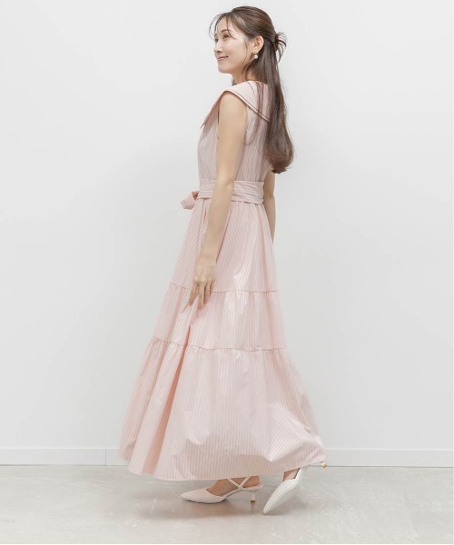 RANDA(ランダ)の「ロゴ刺繍シャツティアードワンピース(シャツワンピース・レディース・ブルー/ベージュ・0/1)」の20枚目の写真