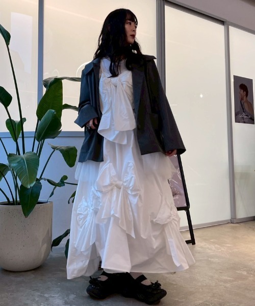 HONEY MI HONEY(ハニーミーハニー)の「taffeta ribbon camisole(キャミソール・レディース・ブラック/ピンク/ホワイト・FREE)」の19枚目の写真