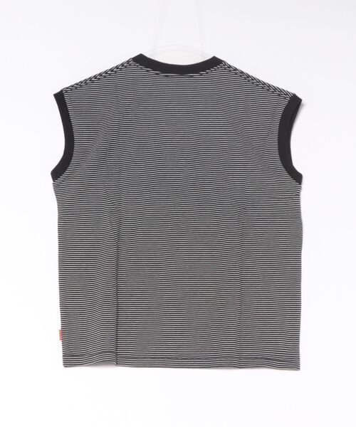 Healthknit(ヘルスニット)の「【Healthknit】26SS Nallow Border Jersey Crewneck Sleeveless 51016(Tシャツ/カットソー・レディース・ブラック系1/アイボリー系1/アイボリー系2・FREE)」の6枚目の写真