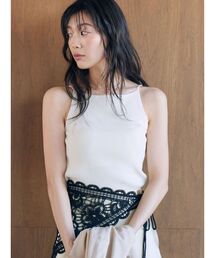 LAGUNAMOON | ボートネックニットタンク(タンクトップ)