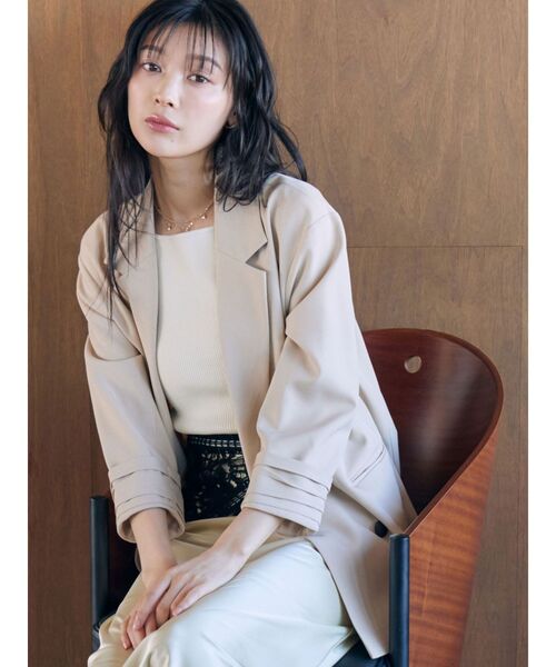 LAGUNAMOON（ラグナムーン）の「ボートネックニットタンク（タンクトップ・レディース・ホワイト/ライトブルー/ブラック/ピンク・FREE/9）」の11枚目の写真