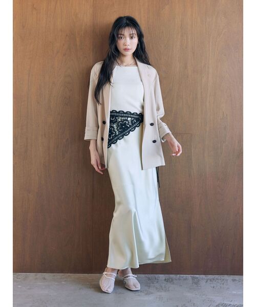 LAGUNAMOON（ラグナムーン）の「ボートネックニットタンク（タンクトップ・レディース・ホワイト/ライトブルー/ブラック/ピンク・FREE/9）」の12枚目の写真