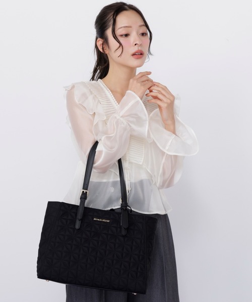 JILL by JILL STUART（ジルバイジルスチュアート）の「キルティングA4トートバッグ（トートバッグ・レディース・ピンク/ブラック・FREE）」の11枚目の写真