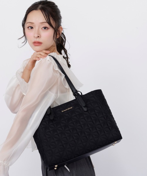 JILL by JILL STUART（ジルバイジルスチュアート）の「キルティングA4トートバッグ（トートバッグ・レディース・ピンク/ブラック・FREE）」の9枚目の写真