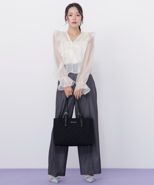 JILL by JILL STUART（ジルバイジルスチュアート）の「キルティングA4トートバッグ（トートバッグ・レディース・ピンク/ブラック・FREE）」の13枚目の写真