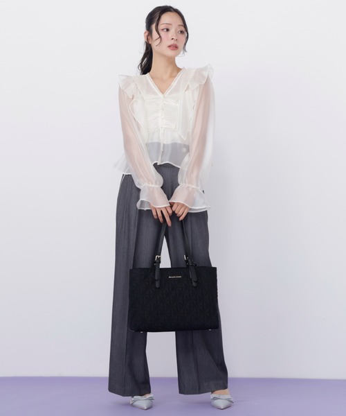 JILL by JILL STUART（ジルバイジルスチュアート）の「キルティングA4トートバッグ（トートバッグ・レディース・ピンク/ブラック・FREE）」の14枚目の写真