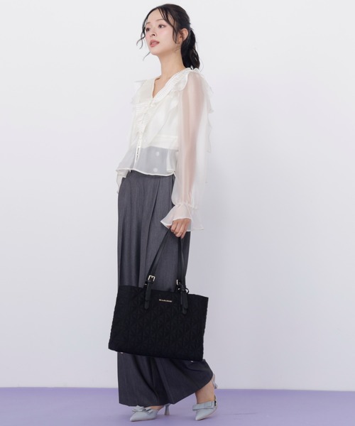 JILL by JILL STUART（ジルバイジルスチュアート）の「キルティングA4トートバッグ（トートバッグ・レディース・ピンク/ブラック・FREE）」の15枚目の写真