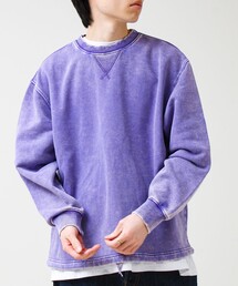 GLOSTER | カラフルスノーパウダー 裏毛プルオーバースウェット(スウェット)