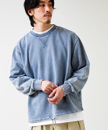 カラフルスノーパウダー 裏毛プルオーバースウェット