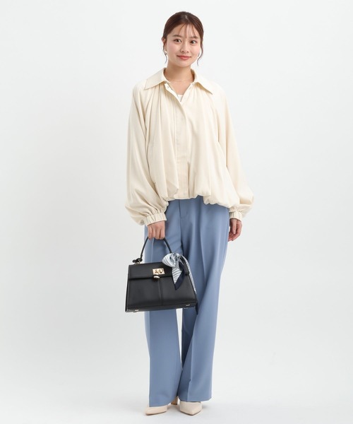 Andemiu（アンデミュウ）の「スソタックブルゾン656549（ブルゾン・レディース・アイボリー/ベージュ・FREE）」の8枚目の写真