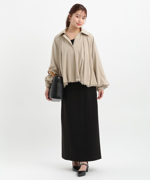 Andemiu（アンデミュウ）の「スソタックブルゾン656549（ブルゾン・レディース・アイボリー/ベージュ・FREE）」の11枚目の写真