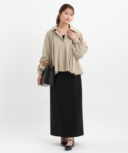 Andemiu（アンデミュウ）の「スソタックブルゾン656549（ブルゾン・レディース・アイボリー/ベージュ・FREE）」の12枚目の写真