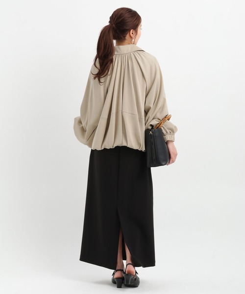 Andemiu（アンデミュウ）の「スソタックブルゾン656549（ブルゾン・レディース・アイボリー/ベージュ・FREE）」の13枚目の写真