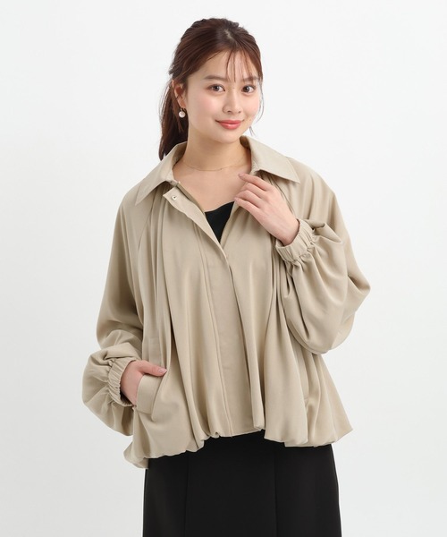 Andemiu（アンデミュウ）の「スソタックブルゾン656549（ブルゾン・レディース・アイボリー/ベージュ・FREE）」の15枚目の写真