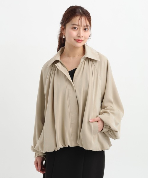 Andemiu（アンデミュウ）の「スソタックブルゾン656549（ブルゾン・レディース・アイボリー/ベージュ・FREE）」の16枚目の写真