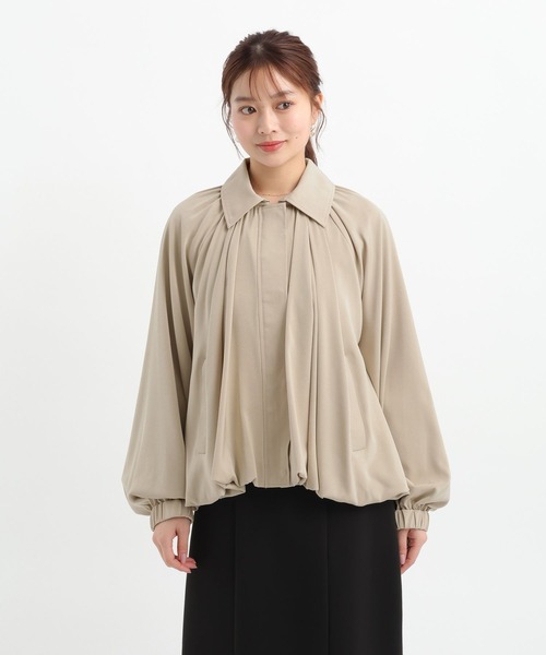 Andemiu（アンデミュウ）の「スソタックブルゾン656549（ブルゾン・レディース・アイボリー/ベージュ・FREE）」の17枚目の写真