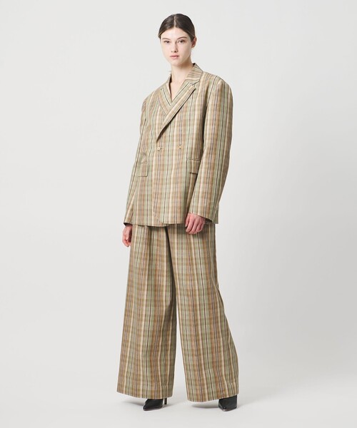 LOEFF(ロエフ)の「<LOEFF>チェック バギーパンツ(その他パンツ・レディース・ベージュ・1/0/00)」の3枚目の写真