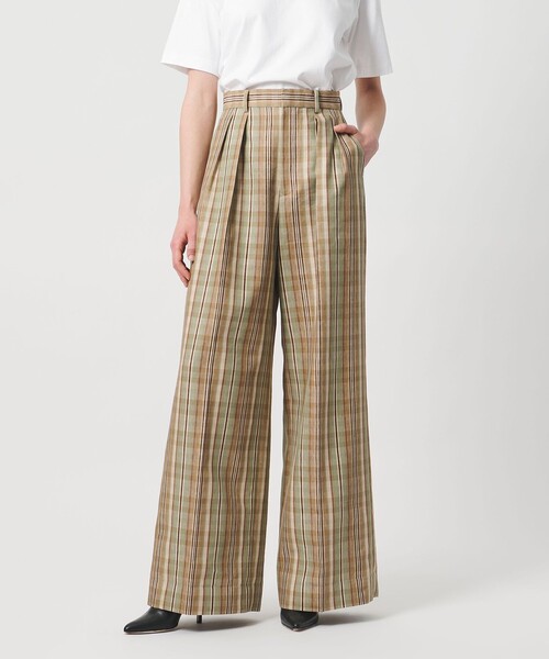 LOEFF(ロエフ)の「<LOEFF>チェック バギーパンツ(その他パンツ・レディース・ベージュ・1/0/00)」の6枚目の写真