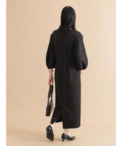 sm2rhythm（サマンサモスモスリズム）の「タックワンピース（ワンピース・レディース・ライトベージュ/ブラック・L/M）」の6枚目の写真