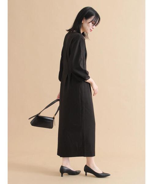 sm2rhythm（サマンサモスモスリズム）の「タックワンピース（ワンピース・レディース・ライトベージュ/ブラック・L/M）」の8枚目の写真