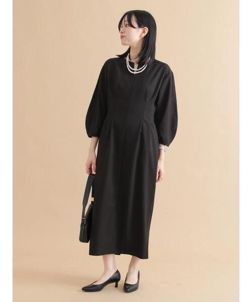 sm2rhythm（サマンサモスモスリズム）の「タックワンピース（ワンピース・レディース・ライトベージュ/ブラック・L/M）」の19枚目の写真