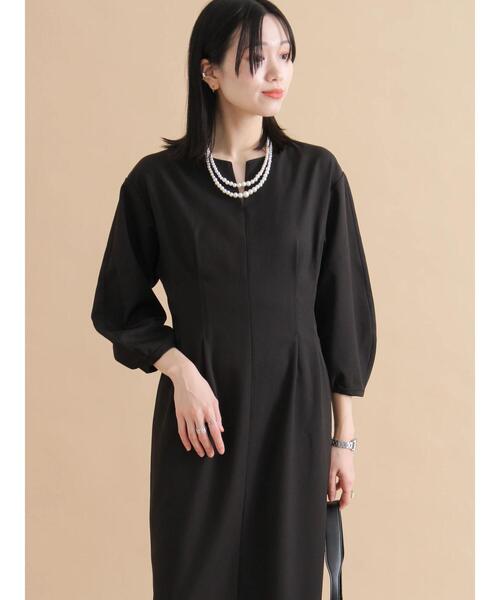 sm2rhythm（サマンサモスモスリズム）の「タックワンピース（ワンピース・レディース・ライトベージュ/ブラック・L/M）」の20枚目の写真