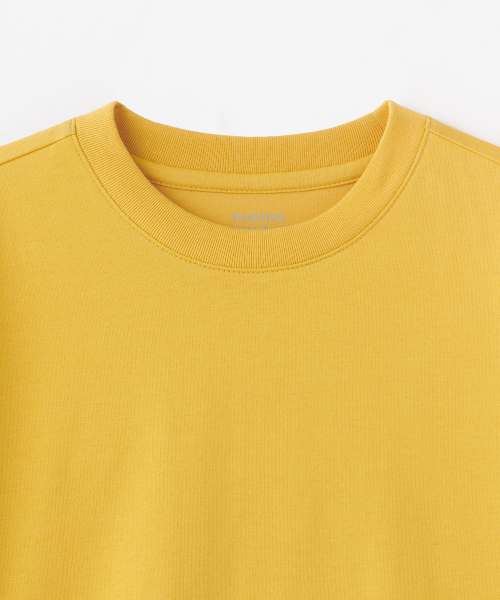 MUSINSA STANDARD KIDS（ムシンサスタンダードキッズ）の「[クールスタンダード] リラックスドクルーネックTシャツ [メロウイエロー]（Tシャツ/カットソー・レディース・その他・100/110/120/130/140/150/160）」の5枚目の写真