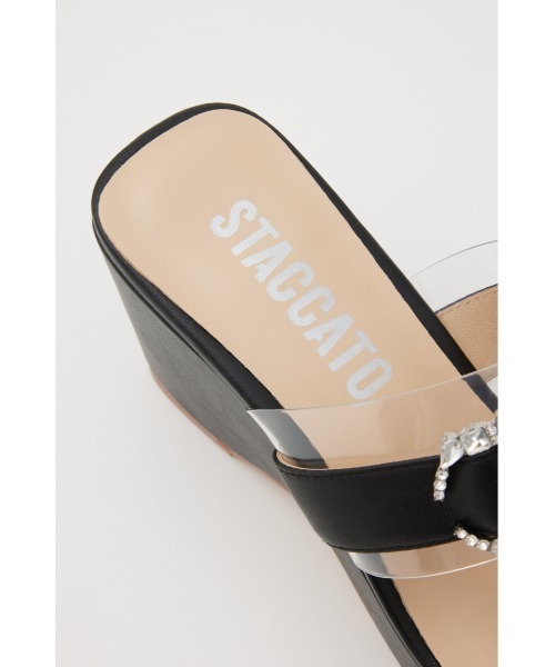 STACCATO(スタッカート)の「リビアヒールコンビサンダル(サンダル・レディース・ホワイト/ブラック・24cm/24.5cm/23cm/23.5cm)」の3枚目の写真