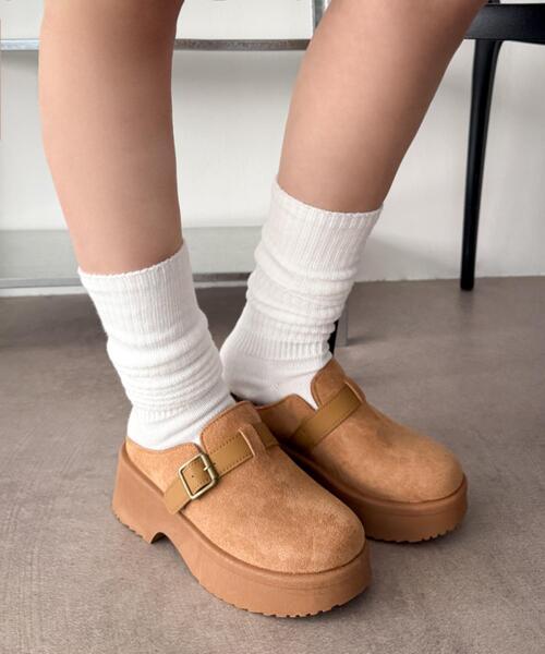 WEGO（ウィゴー）の「WEGO/ベルトデザインサボ（サンダル・レディース・ブラック/キャメル・SMALL/LARGE/MEDIUM）」の20枚目の写真