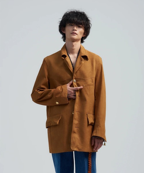 STUDIOUS（ステュディオス）の「【BED J.W. FORD/ベッドフォード】Wing（その他アウター・メンズ・キャメル/レッド・0/2）」の2枚目の写真