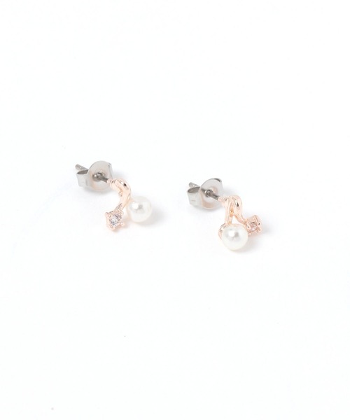 LAKOLE（ラコレ）の「パールブランチピアス / 656192（ピアス（両耳用）・レディース・その他1/ピンク系その他・FREE）」の2枚目の写真