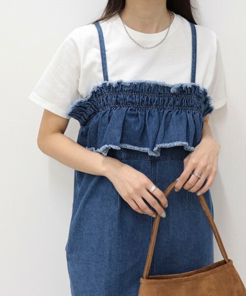 fredy emue(フレディエミュ)の「汗ジミ軽減天竺BasicTシャツ(Tシャツ/カットソー・レディース・ブラウン系その他/ライトグレー/ベージュ系その他/チャコールグレー/オフホワイト・38)」の1枚目の写真