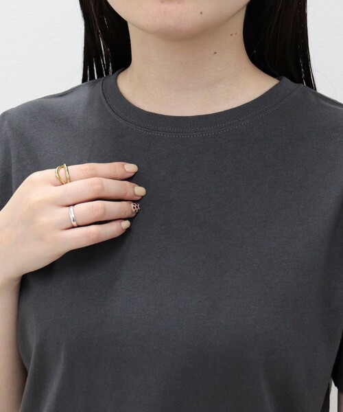 fredy emue(フレディエミュ)の「汗ジミ軽減天竺BasicTシャツ(Tシャツ/カットソー・レディース・ブラウン系その他/ライトグレー/ベージュ系その他/チャコールグレー/オフホワイト・38)」の19枚目の写真