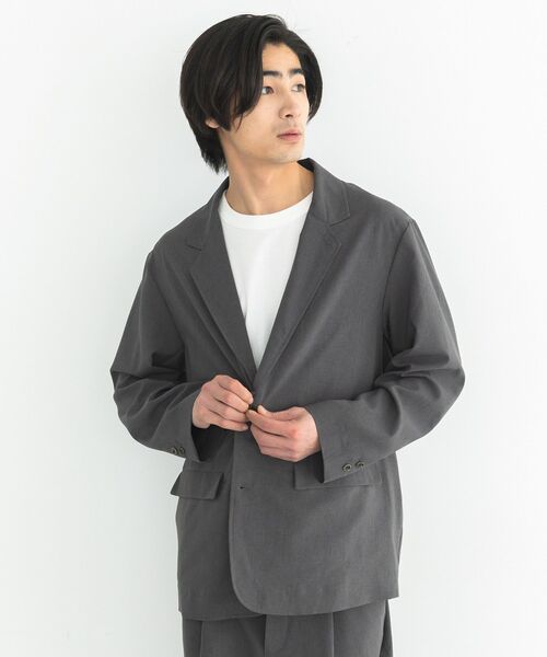 CRAFT STANDARD BOUTIQUE(クラフトスタンダードブティック)の「イージーケア/吸水速乾/UVカット/ 上下セットアップ(セットアップ・メンズ・チャコールグレー/ブラック・L/M)」の17枚目の写真