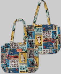 SITRY（シトリー）の「Cat Print Tote Bag/猫 アニマル プリント アソート トートバッグ エコバッグ ショッピングバッグ（トートバッグ）」