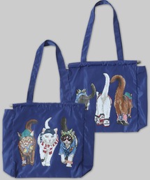 Cat Design Tote Bag/猫 アニマル アソート トートバッグ エコバッグ ショッピングバッグ