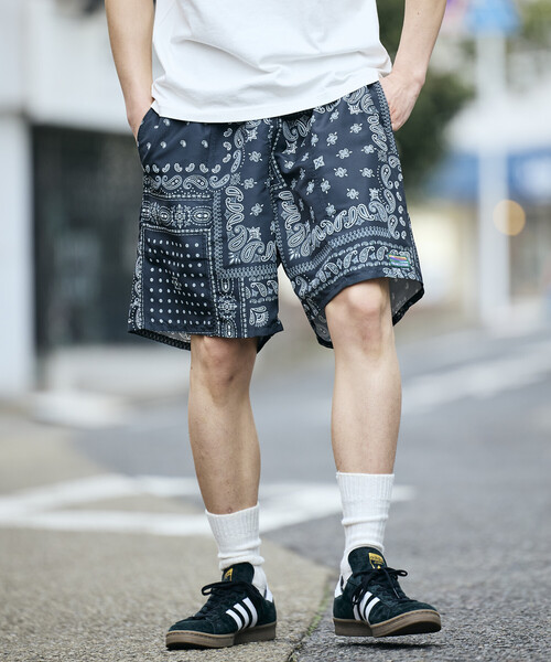 FREAK'S STORE（フリークスストア）の「限定展開 コットンナイロン ポケッタブル イージーショーツ（その他パンツ・メンズ・ブラック/ベージュ/ネイビー/ブラウン系カモフラージュ/レオパード/ブラック系その他/チャコールグレー/ブラック系その他2/オリーブ/サックスブルー・SMALL/MEDIUM/LARGE）」の3枚目の写真