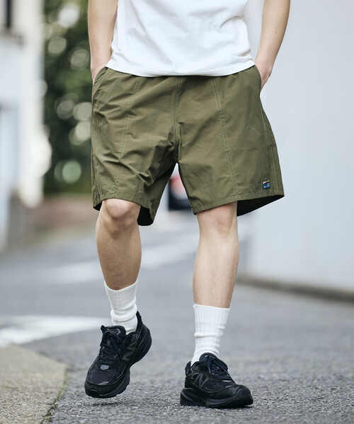 FREAK'S STORE（フリークスストア）の「限定展開 コットンナイロン ポケッタブル イージーショーツ（その他パンツ・メンズ・ブラック/ベージュ/ネイビー/ブラウン系カモフラージュ/レオパード/ブラック系その他/チャコールグレー/ブラック系その他2/オリーブ/サックスブルー・SMALL/MEDIUM/LARGE）」の7枚目の写真