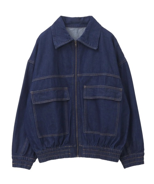 itto...（イット）の「デニムフライトジャケット（デニムジャケット・レディース・ブルー/インディゴブルー・M）」の18枚目の写真