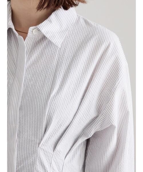 Te chichi（テチチ）の「サッカーウエストシェイプワンピース（ワンピース・レディース・グレー/その他1/ネイビー・F）」の9枚目の写真