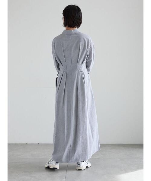 Te chichi（テチチ）の「サッカーウエストシェイプワンピース（ワンピース・レディース・グレー/その他1/ネイビー・F）」の11枚目の写真