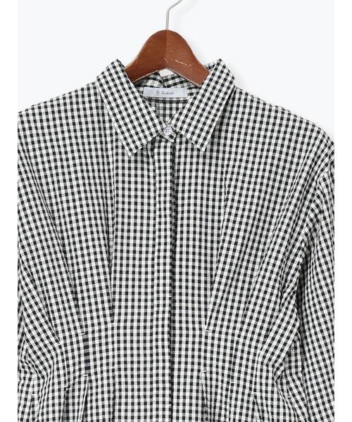 Te chichi（テチチ）の「サッカーウエストシェイプワンピース（ワンピース・レディース・グレー/その他1/ネイビー・F）」の19枚目の写真