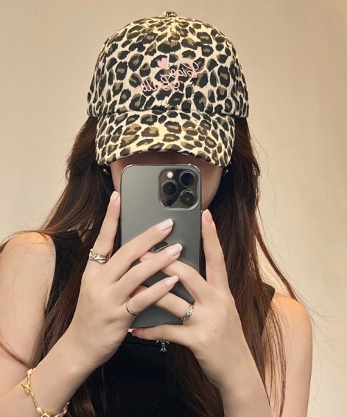 Vipoa（ヴィポア）の「ドット＆カモデザインキャップ（キャップ・レディース・ホワイト/ベージュ・FREE）」の7枚目の写真