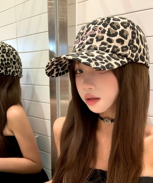 Vipoa（ヴィポア）の「ドット＆カモデザインキャップ（キャップ・レディース・ホワイト/ベージュ・FREE）」の3枚目の写真