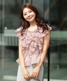 Apuweiser-riche（アプワイザーリッシェ）の「花びらフリルブラウス（シャツ/ブラウス）」