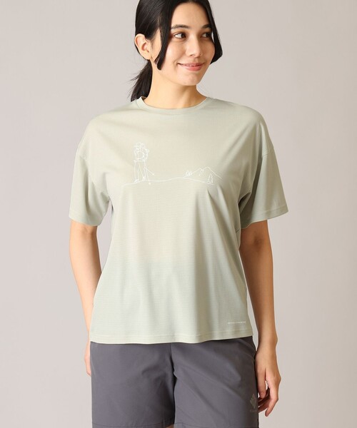 Columbia(コロンビア)の「Columbia/ ウィメンズトレイルラッシュショートスリーブTシャツ /コロンビア(Tシャツ/カットソー・レディース・ライトカーキ/グリーン/ミント・XL/M/L/S)」の3枚目の写真