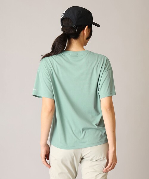 Columbia(コロンビア)の「Columbia/ ウィメンズトレイルラッシュショートスリーブTシャツ /コロンビア(Tシャツ/カットソー・レディース・ライトカーキ/グリーン/ミント・XL/M/L/S)」の21枚目の写真