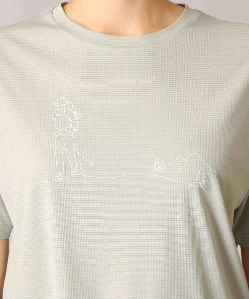 Columbia(コロンビア)の「Columbia/ ウィメンズトレイルラッシュショートスリーブTシャツ /コロンビア(Tシャツ/カットソー・レディース・ライトカーキ/グリーン/ミント・XL/M/L/S)」の6枚目の写真