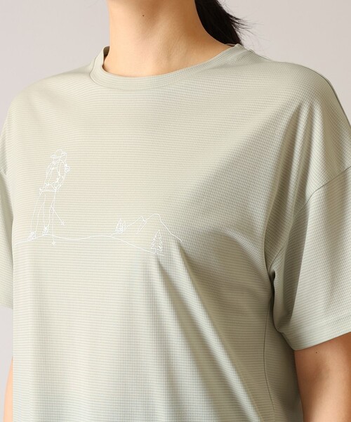 Columbia(コロンビア)の「Columbia/ ウィメンズトレイルラッシュショートスリーブTシャツ /コロンビア(Tシャツ/カットソー・レディース・ライトカーキ/グリーン/ミント・XL/M/L/S)」の9枚目の写真